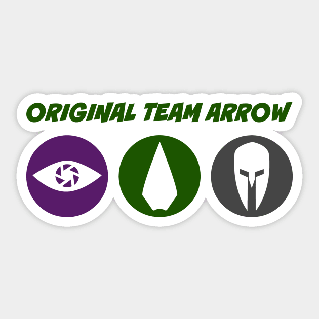 Original Team Arrow - Colorful Symbols - Hero Logos Sticker by FangirlFuel